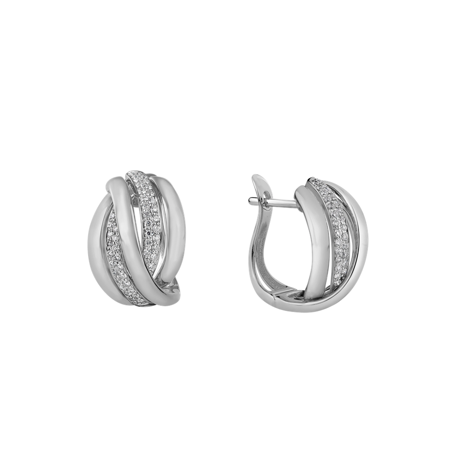 Náušnice s diamantmi Festive Moment