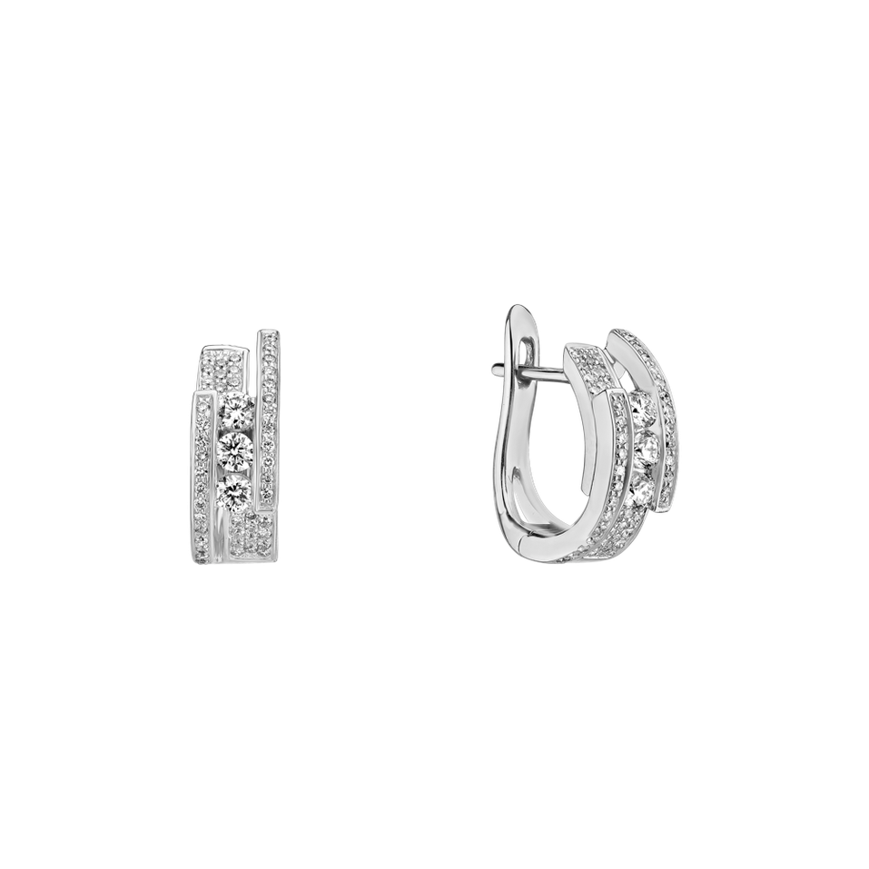 Náušnice s diamantmi Galaxy Secret