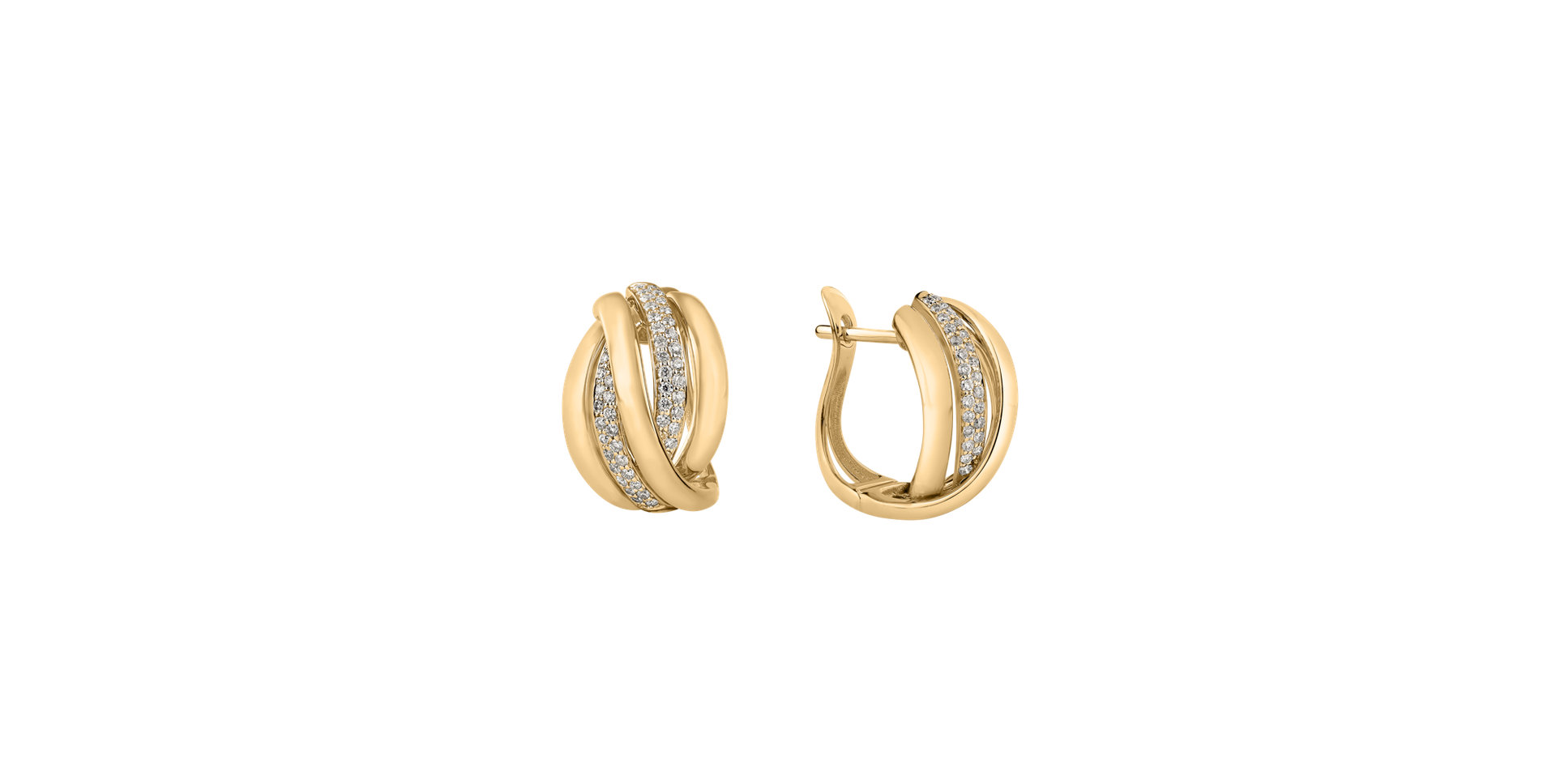 Náušnice s diamantmi Festive Moment