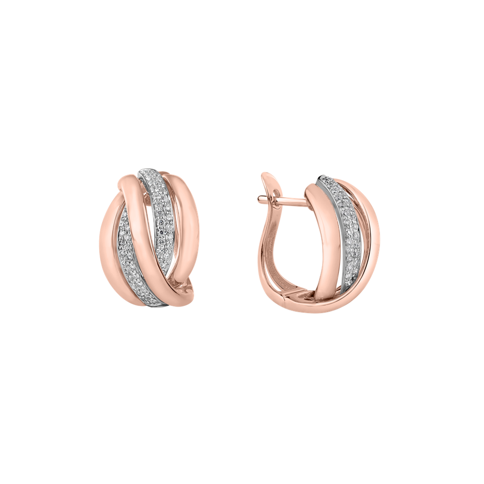 Náušnice s diamantmi Festive Moment