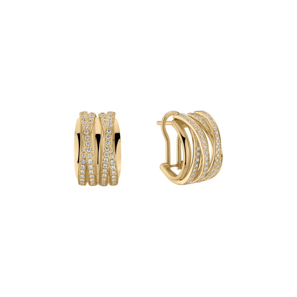 Náušnice s diamantmi Luxury Pleasure