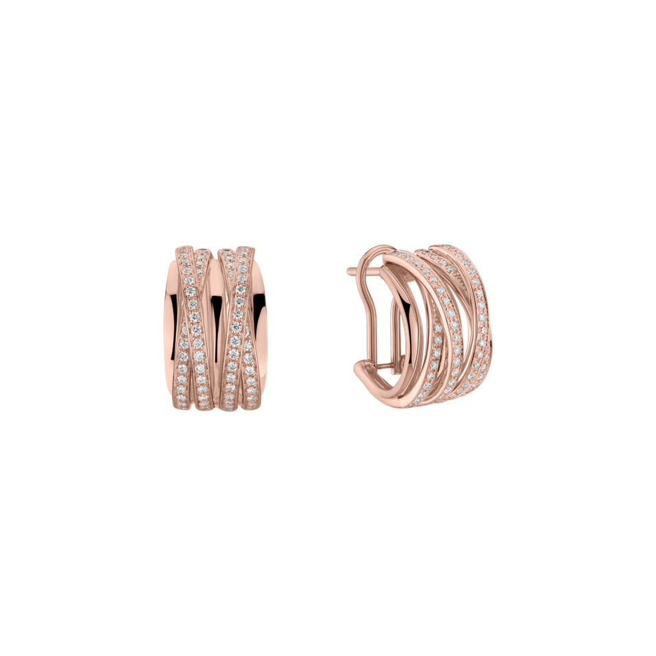 Náušnice s diamantmi Luxury Pleasure