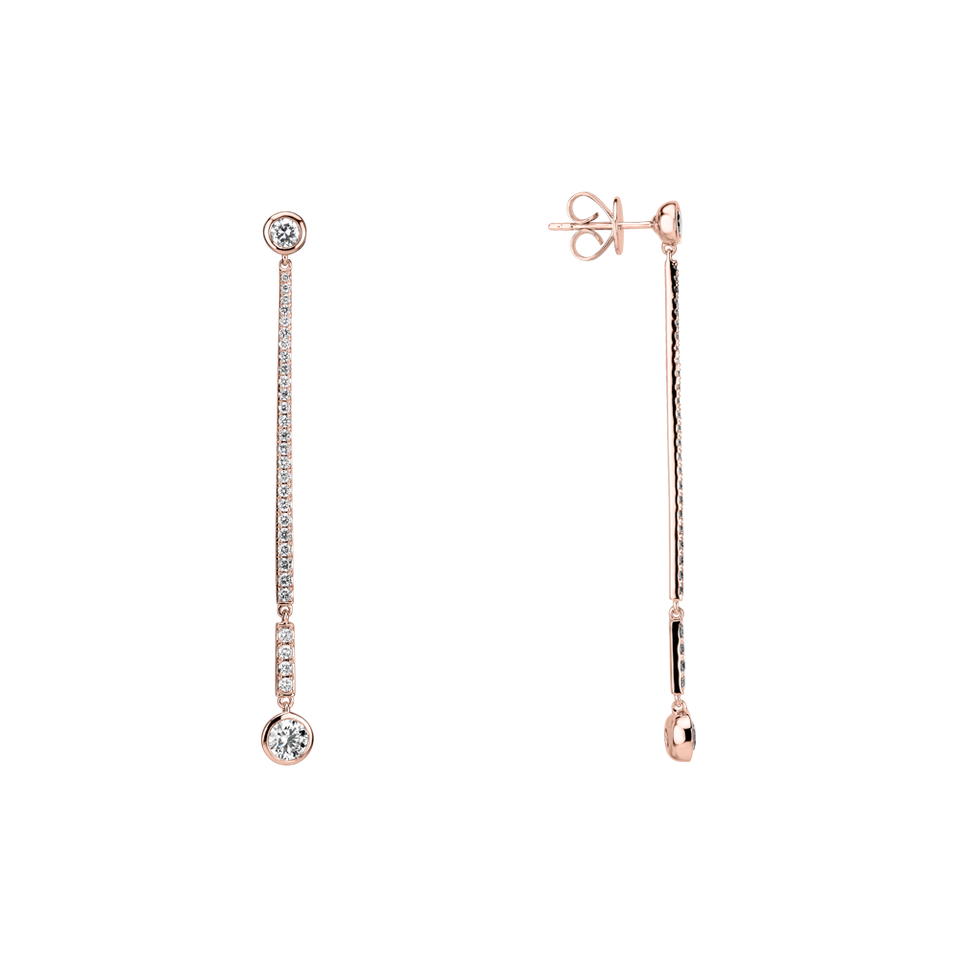 Náušnice s diamantmi Luxury Line