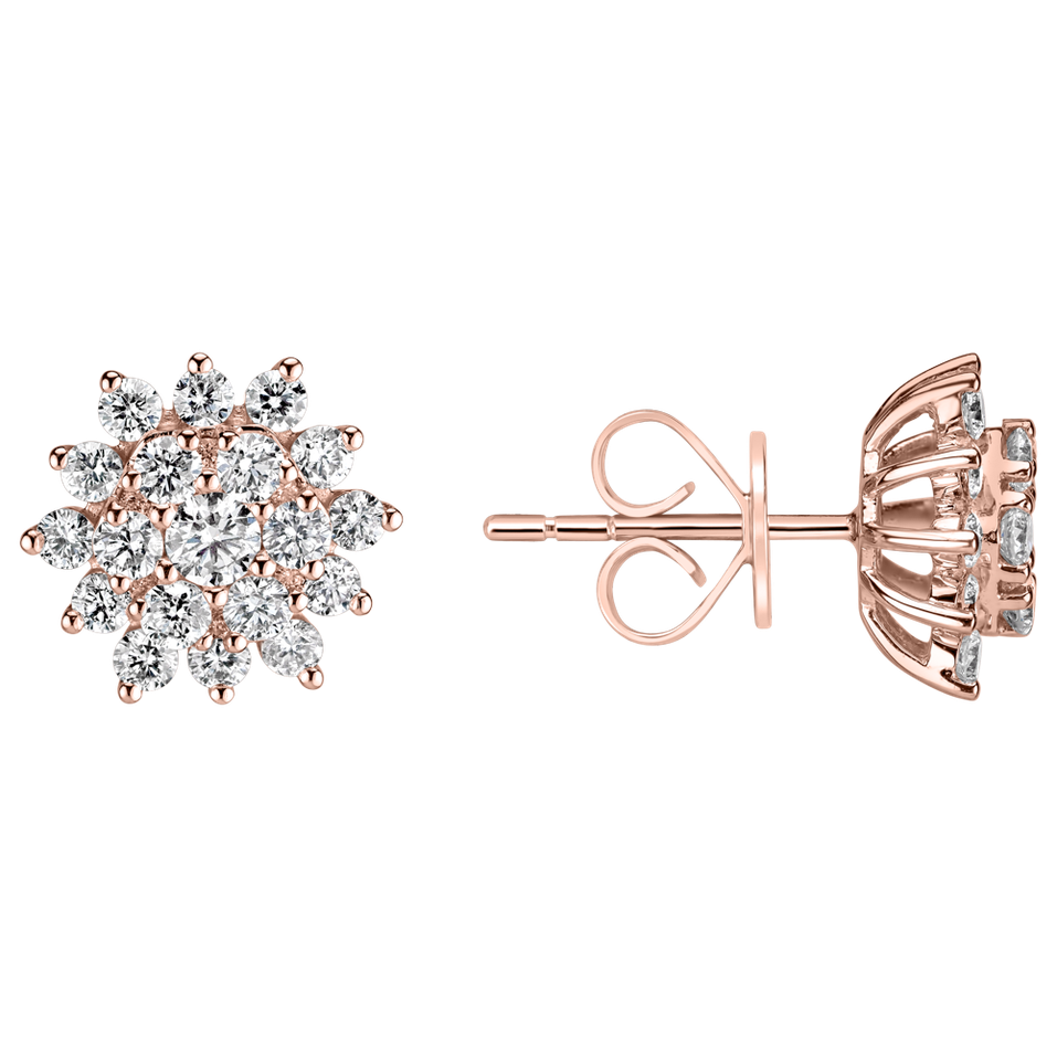 Náušnice s diamantmi Evening Sky