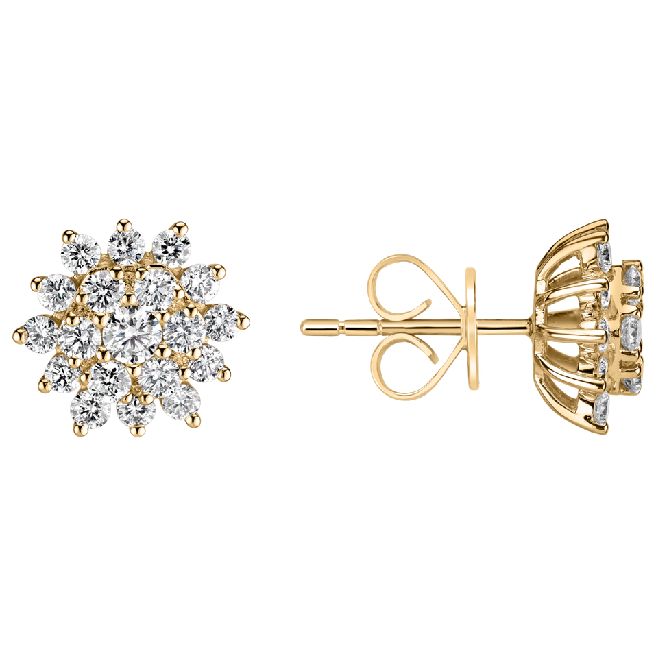 Náušnice s diamantmi Evening Sky