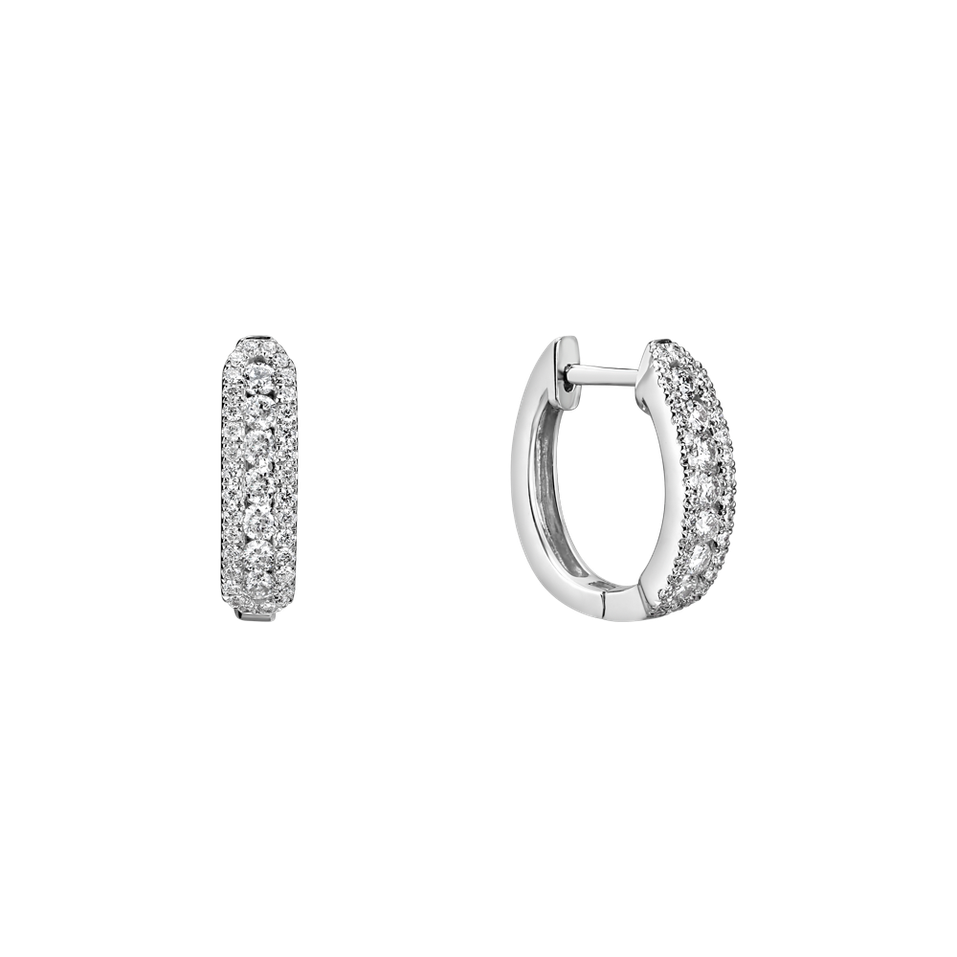 Náušnice s diamantmi Midnight Dream