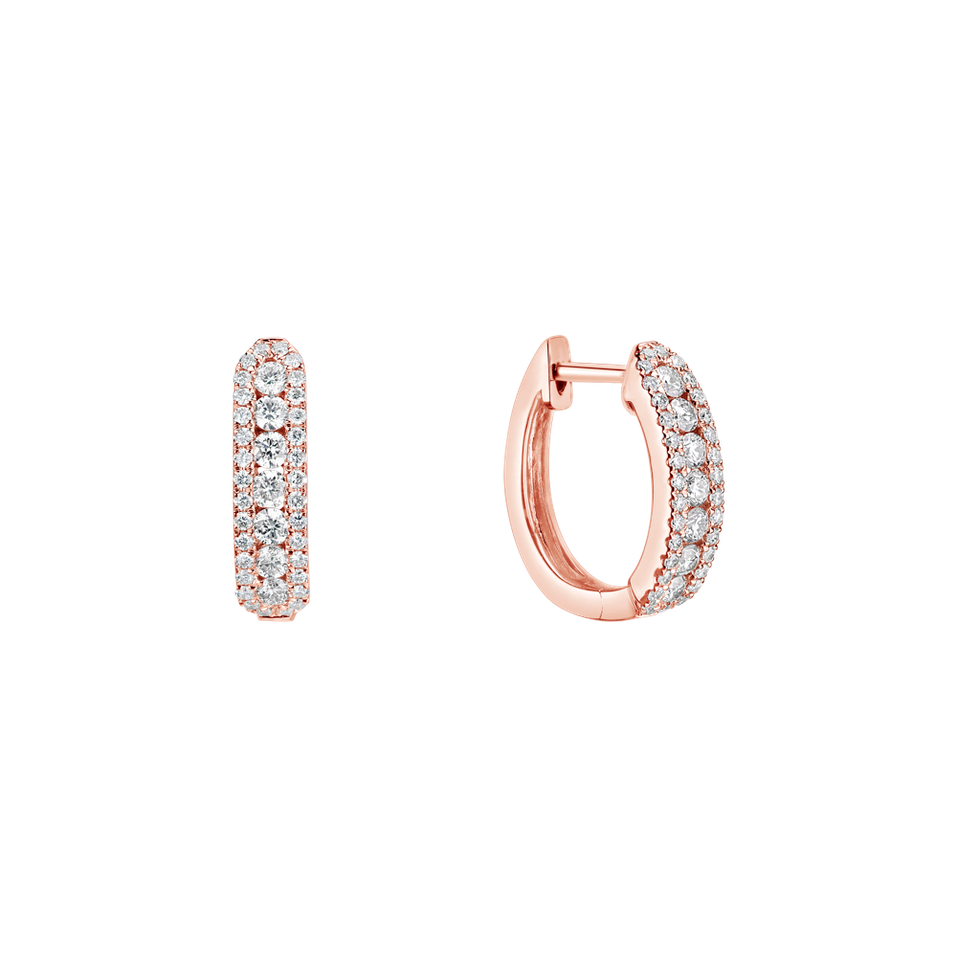 Náušnice s diamantmi Midnight Dream