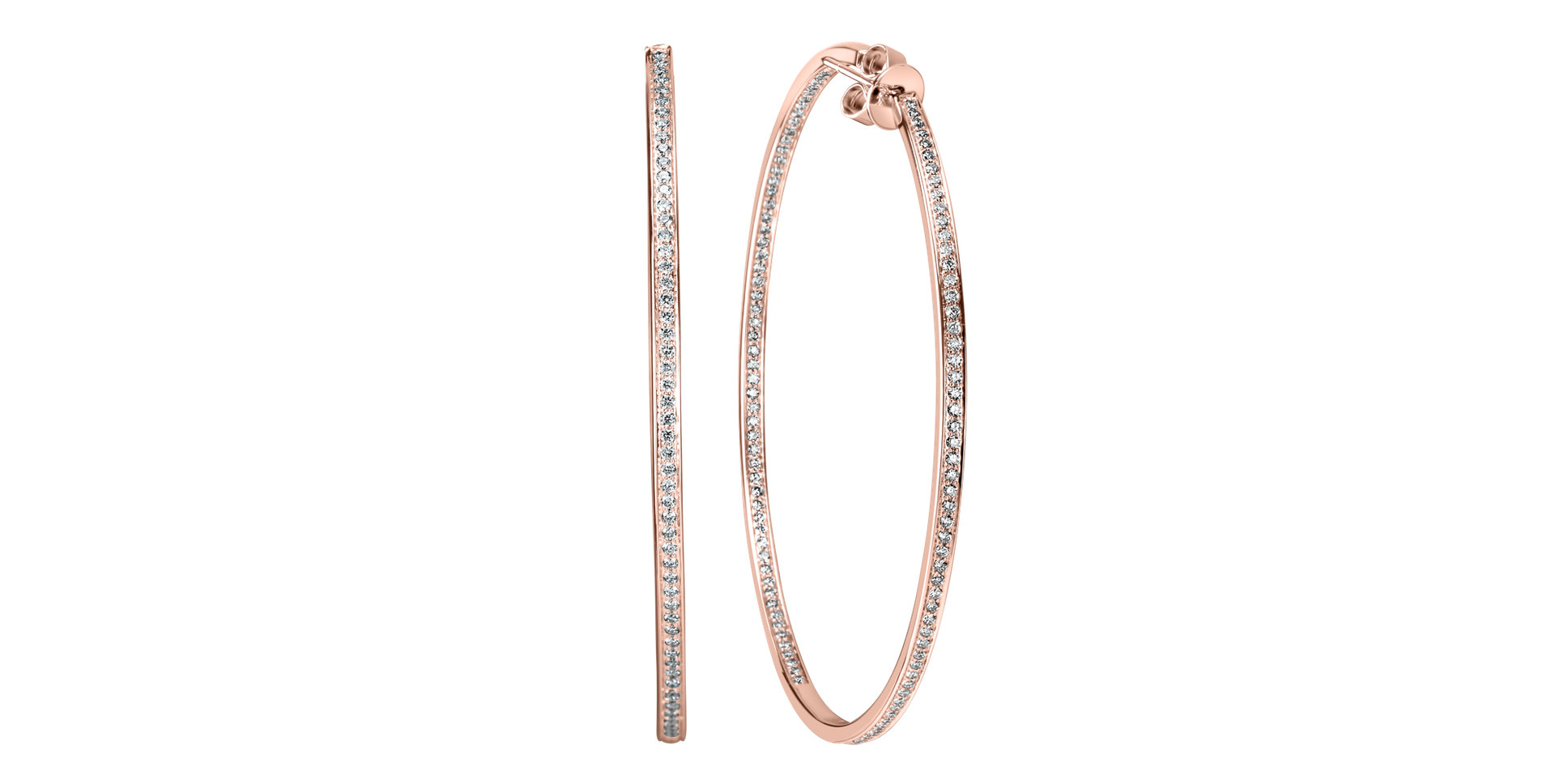 Náušnice s diamantmi Sparkling Eclipse