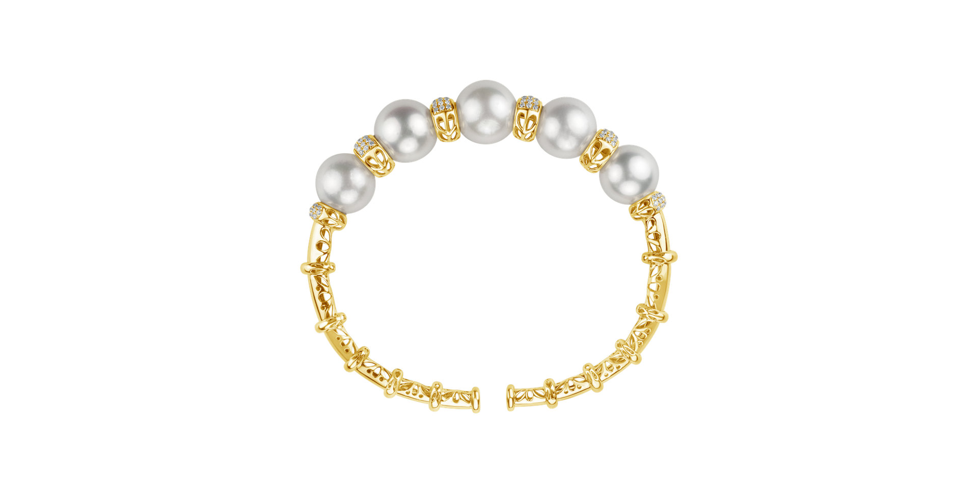 Náramok s perlou a diamantmi Queens Pearl
