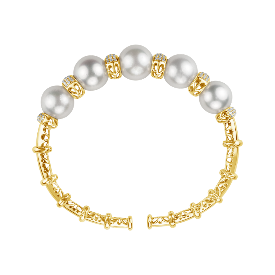 Náramok s perlou a diamantmi Queens Pearl