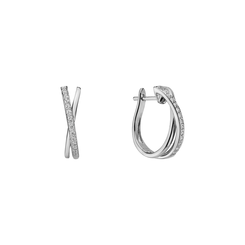 Náušnice s diamantmi Radiant Impulse