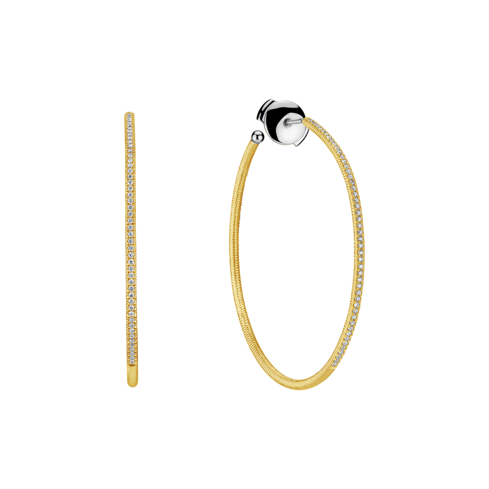 Náušnice s diamantmi Alluring Loops