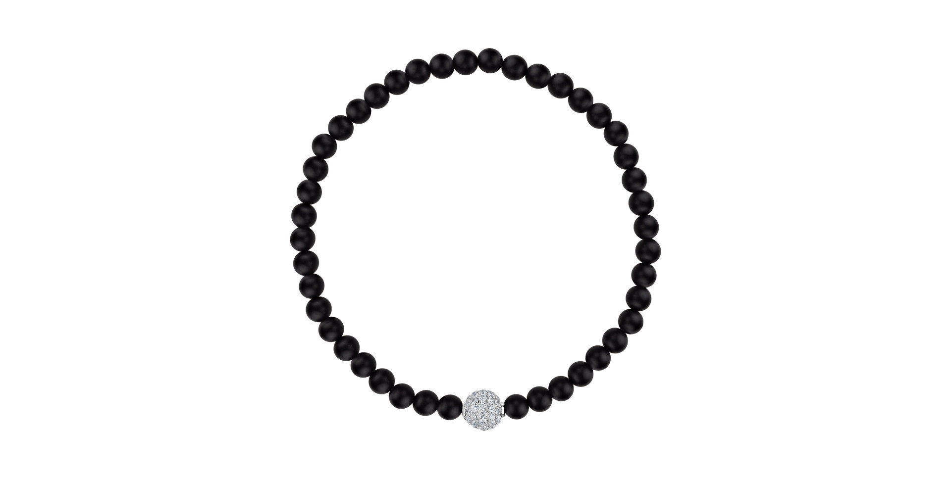 Náramok s diamantmi a achátmi Armel