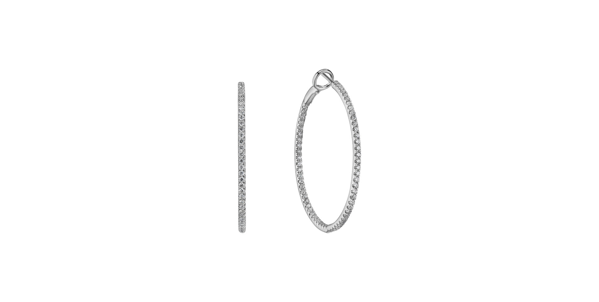 Náušnice s diamantmi Mean Blizzard