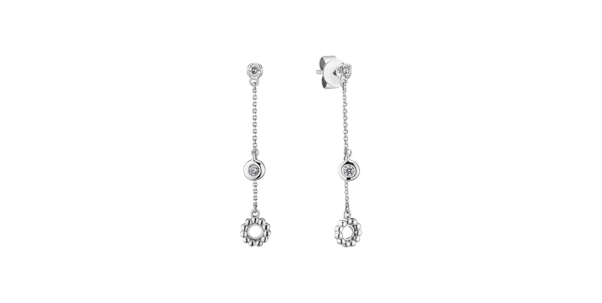 Náušnice s diamantmi Regal Reverie