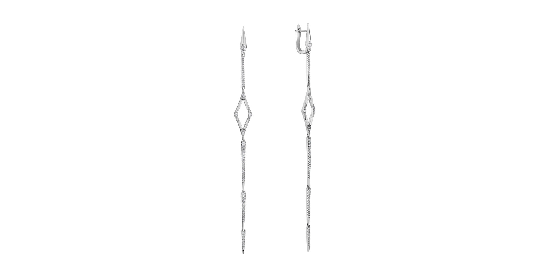 Náušnice s diamantmi Charming Spear