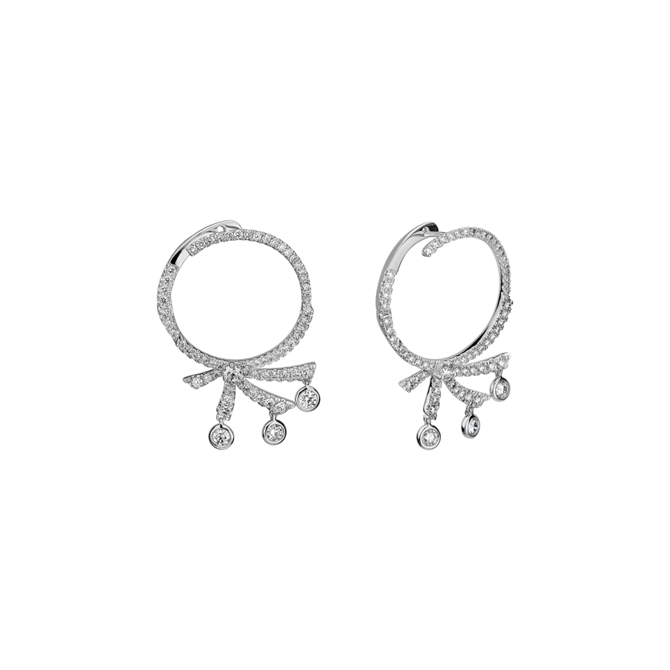 Náušnice s diamantmi Frozen Brilliance