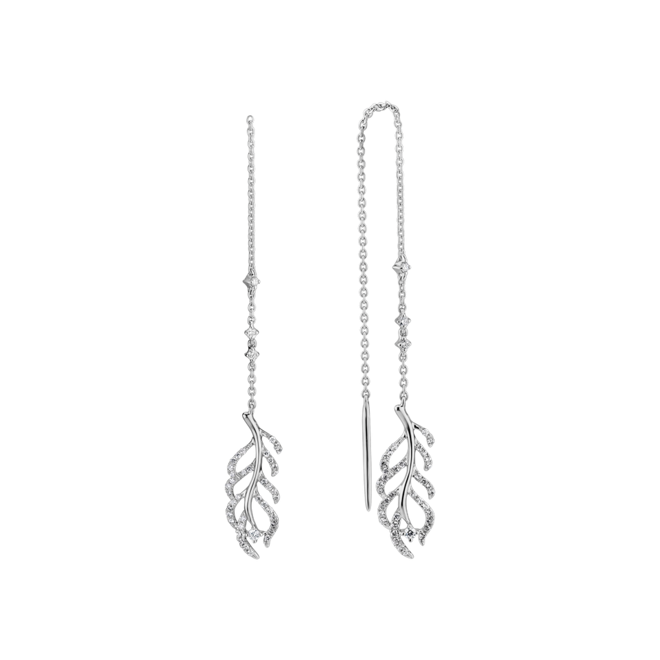Náušnice s diamantmi Starry Feather