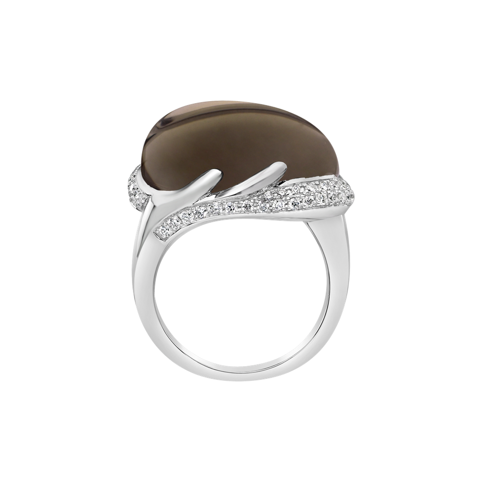 Prsteň s quartzom a diamantmi Gem Miracle