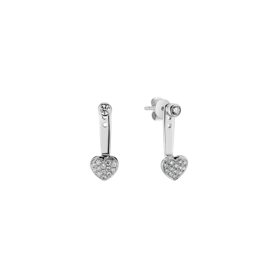 Náušnice s diamantmi Troubled Love