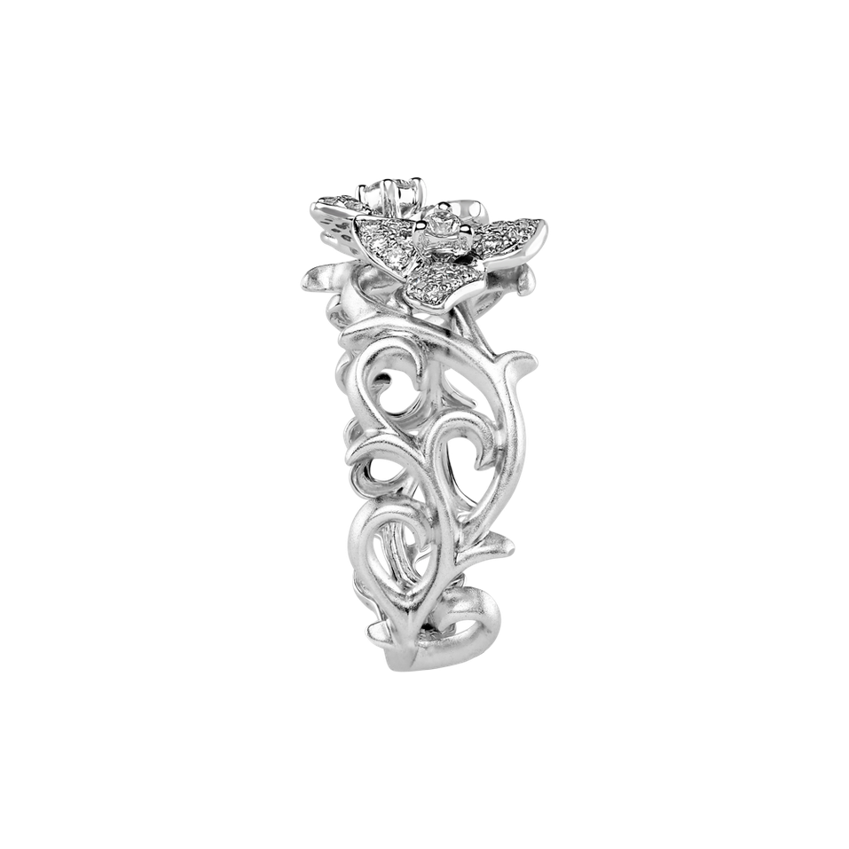 Prsteň s diamantmi Dancing Buttterflies