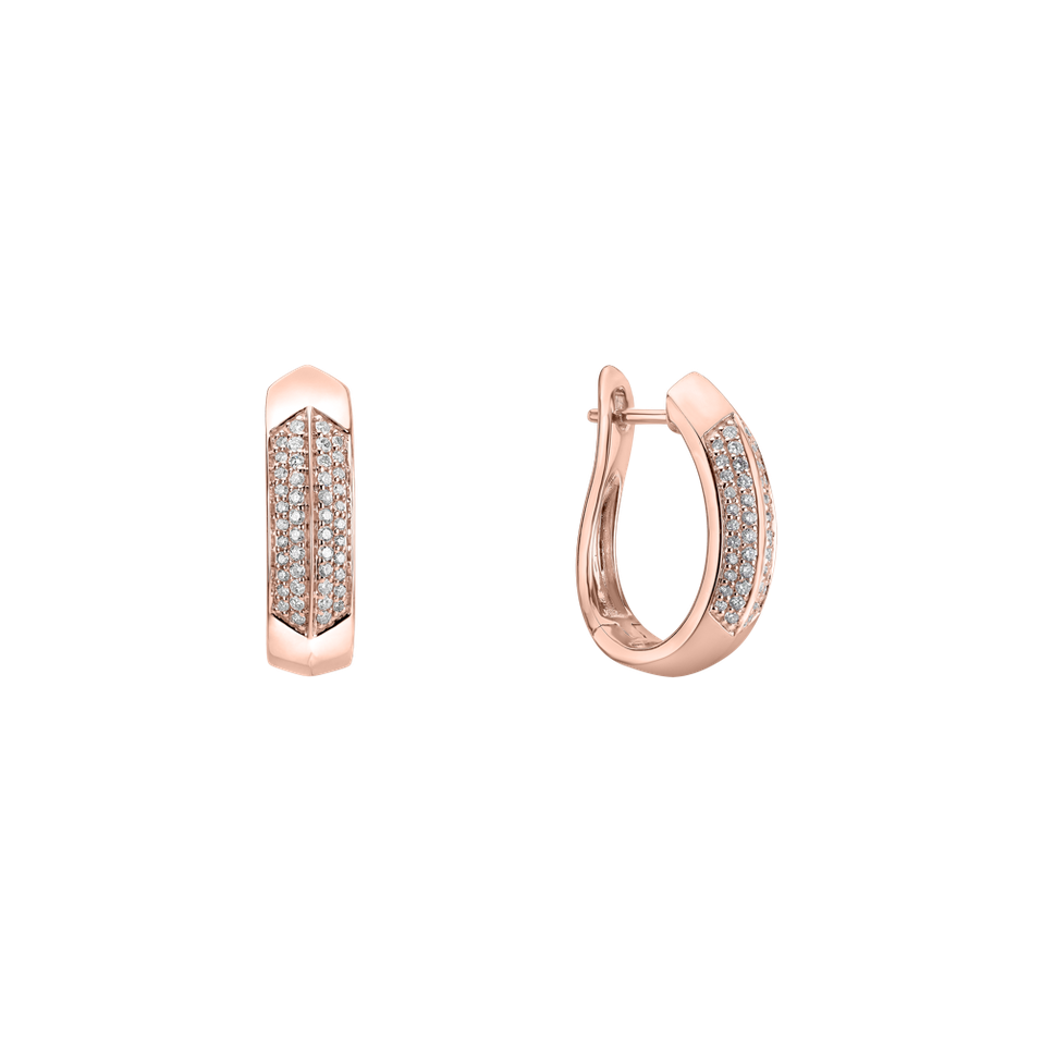 Náušnice s diamantmi Space Lady