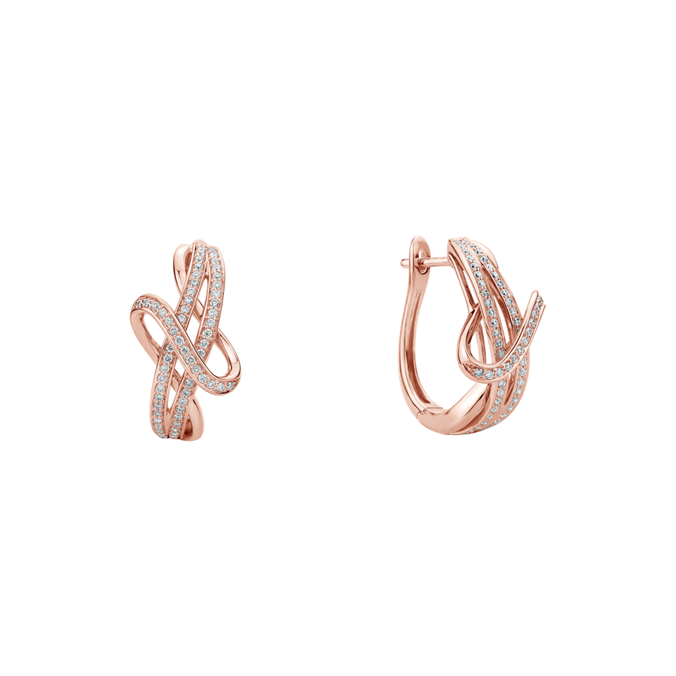 Náušnice s diamantmi Glittering Symphony