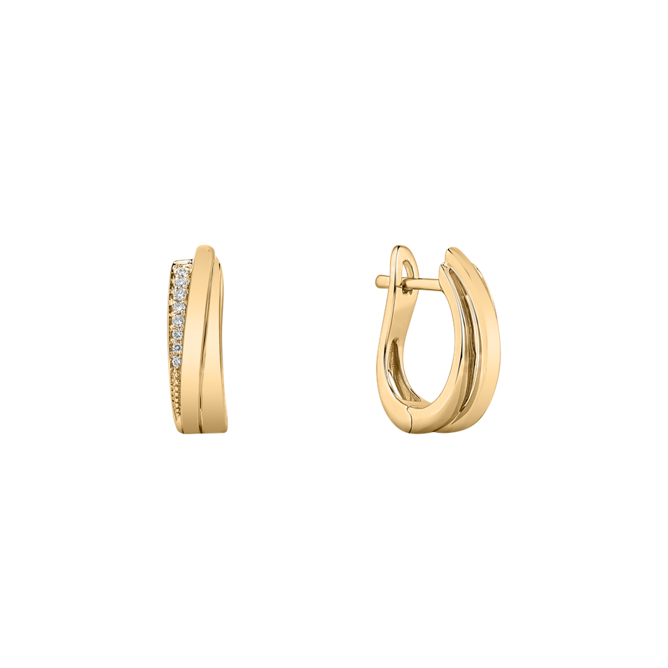 Náušnice s diamantmi Dazzling Galaxy