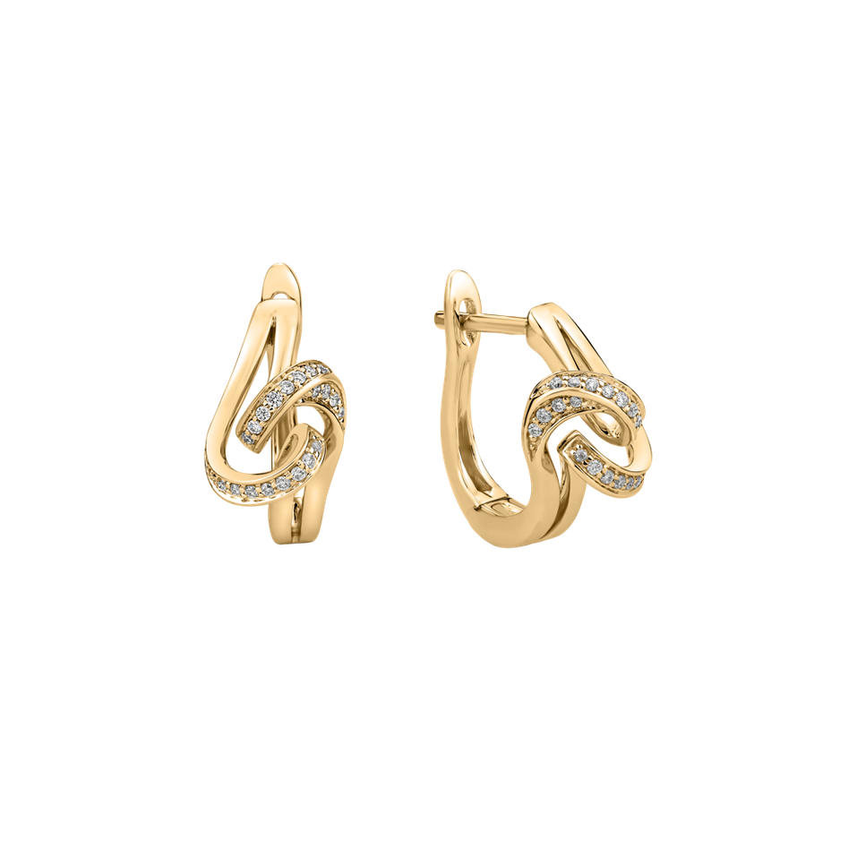 Náušnice s diamantmi First Impression