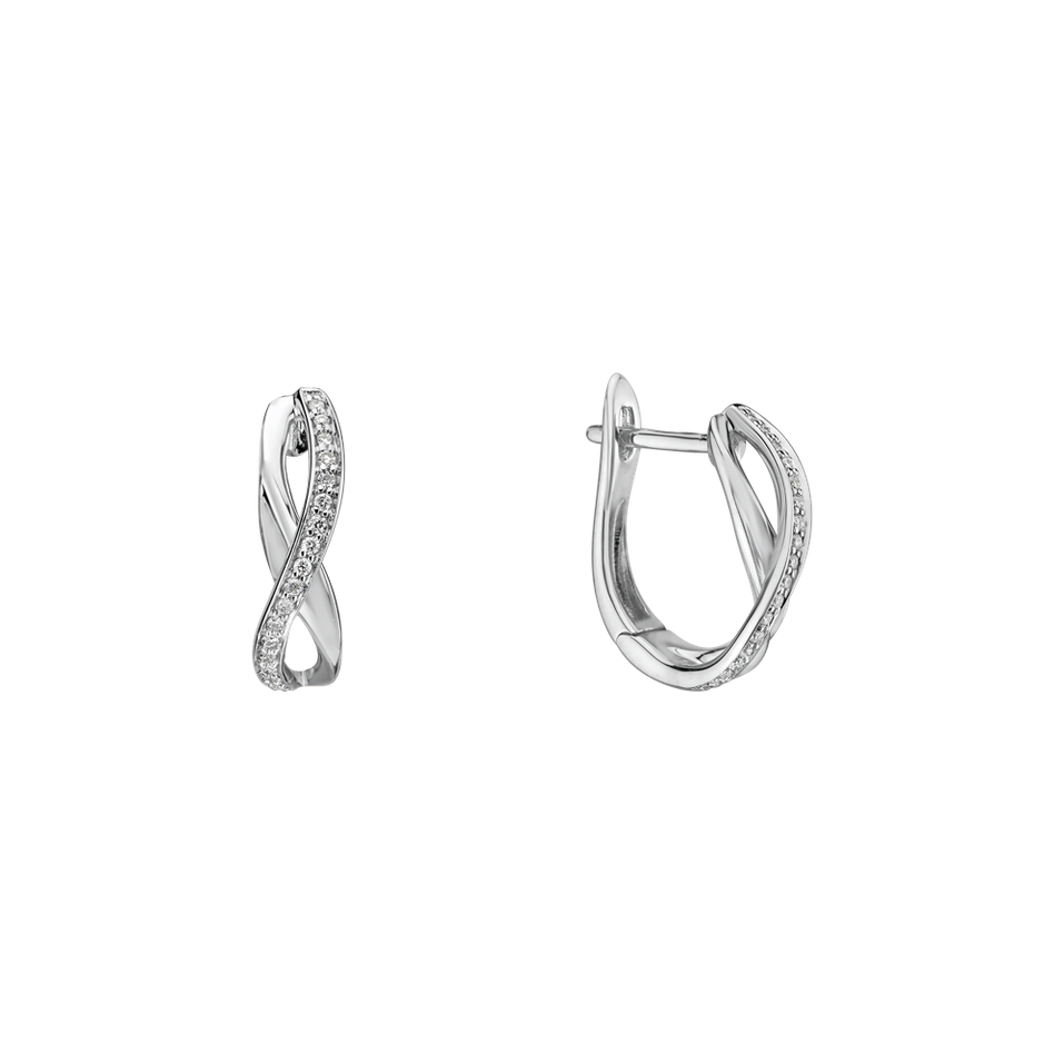 Náušnice s diamantmi Infinite Glory