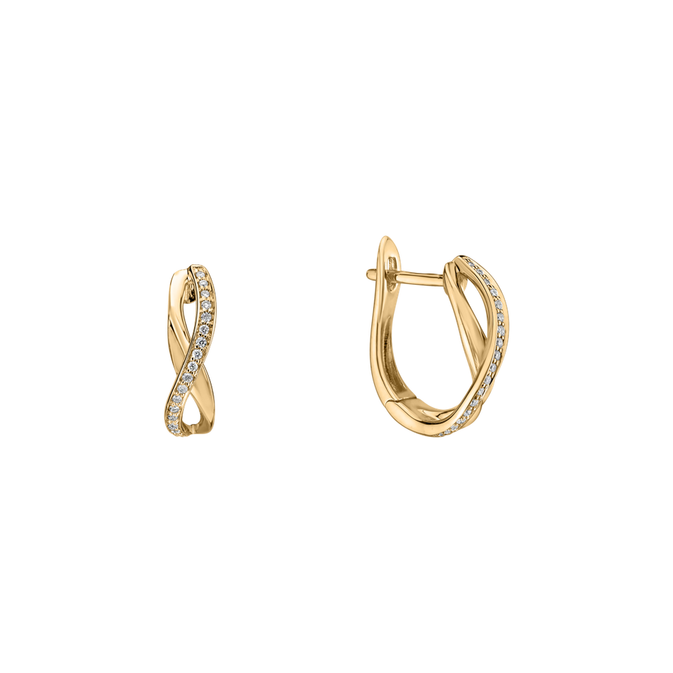 Náušnice s diamantmi Infinite Glory