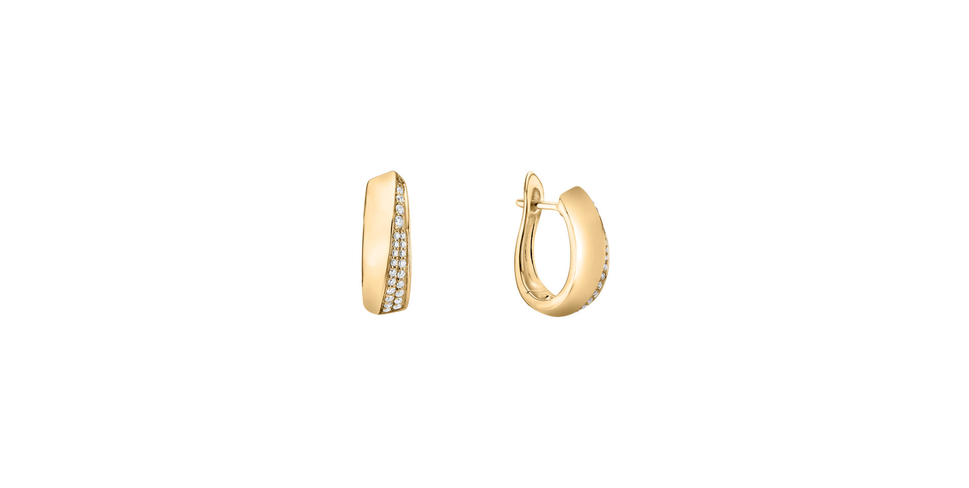 Náušnice s diamantmi Flash of Light