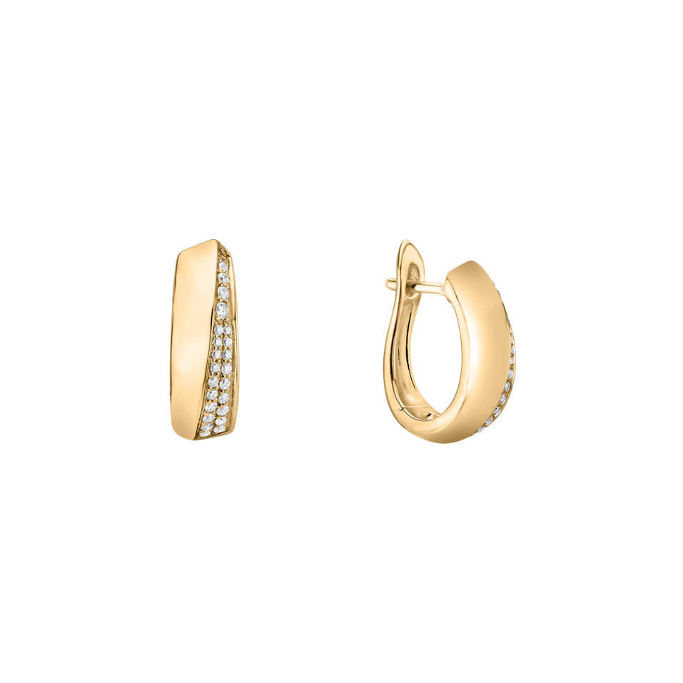 Náušnice s diamantmi Flash of Light