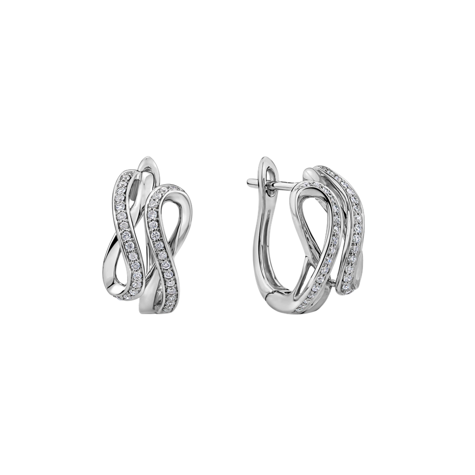 Náušnice s diamantmi Infinite Moonlight