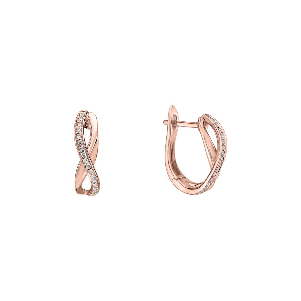 Náušnice s diamantmi Infinite Glory