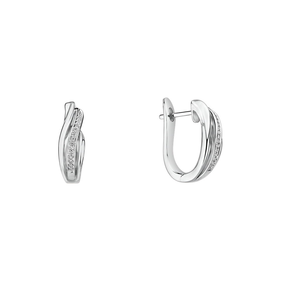 Náušnice s diamantmi Precious Ray