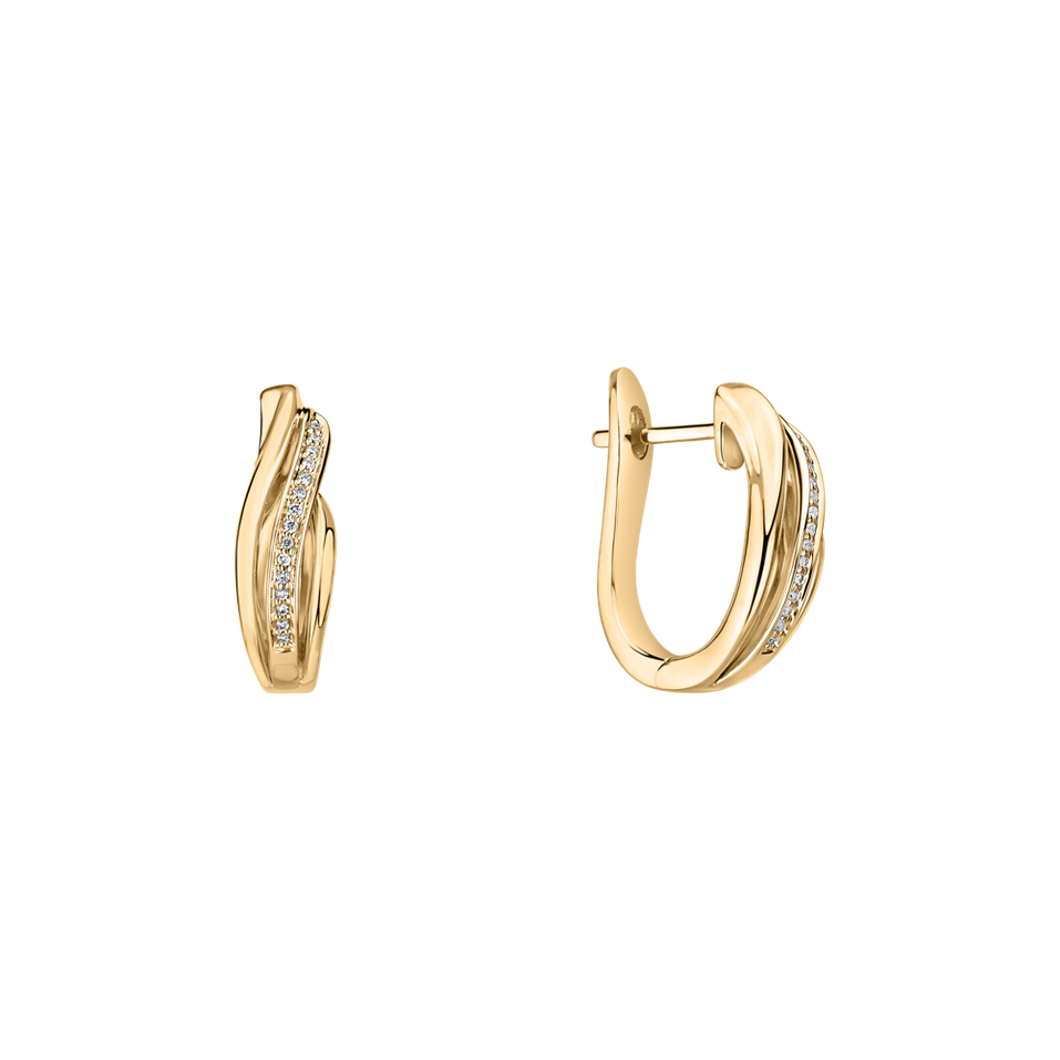 Náušnice s diamantmi Precious Ray