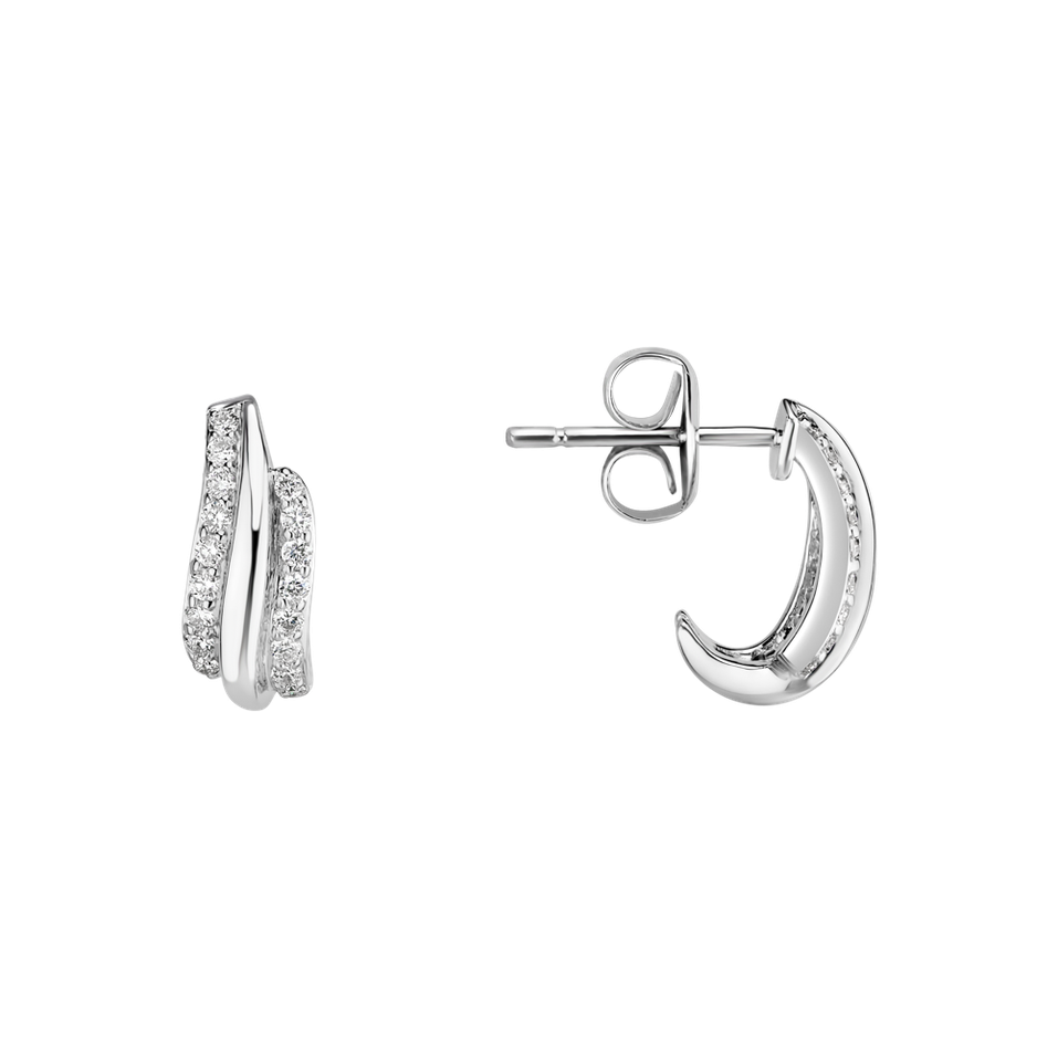 Náušnice s diamantmi Sparkling Sea