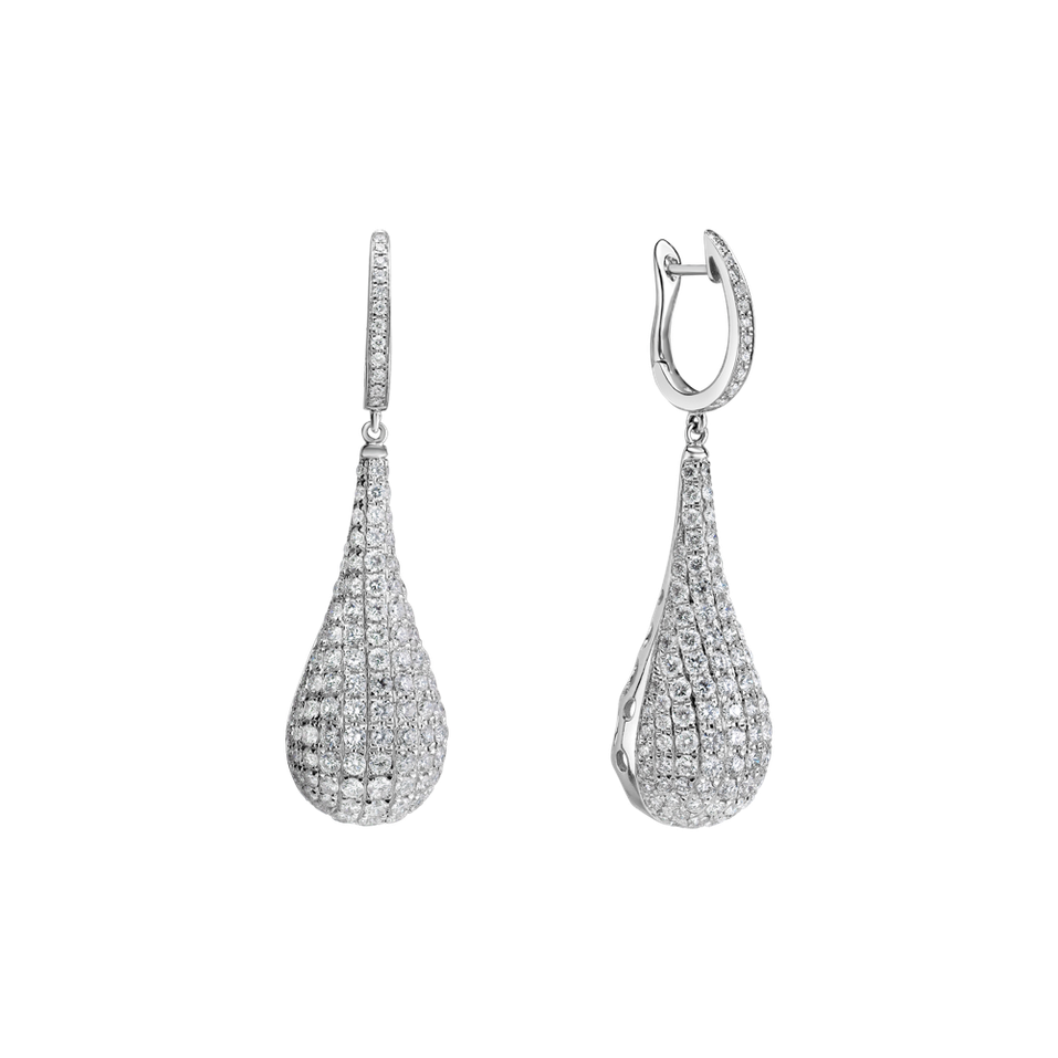 Náušnice s diamantmi Inferno Tears