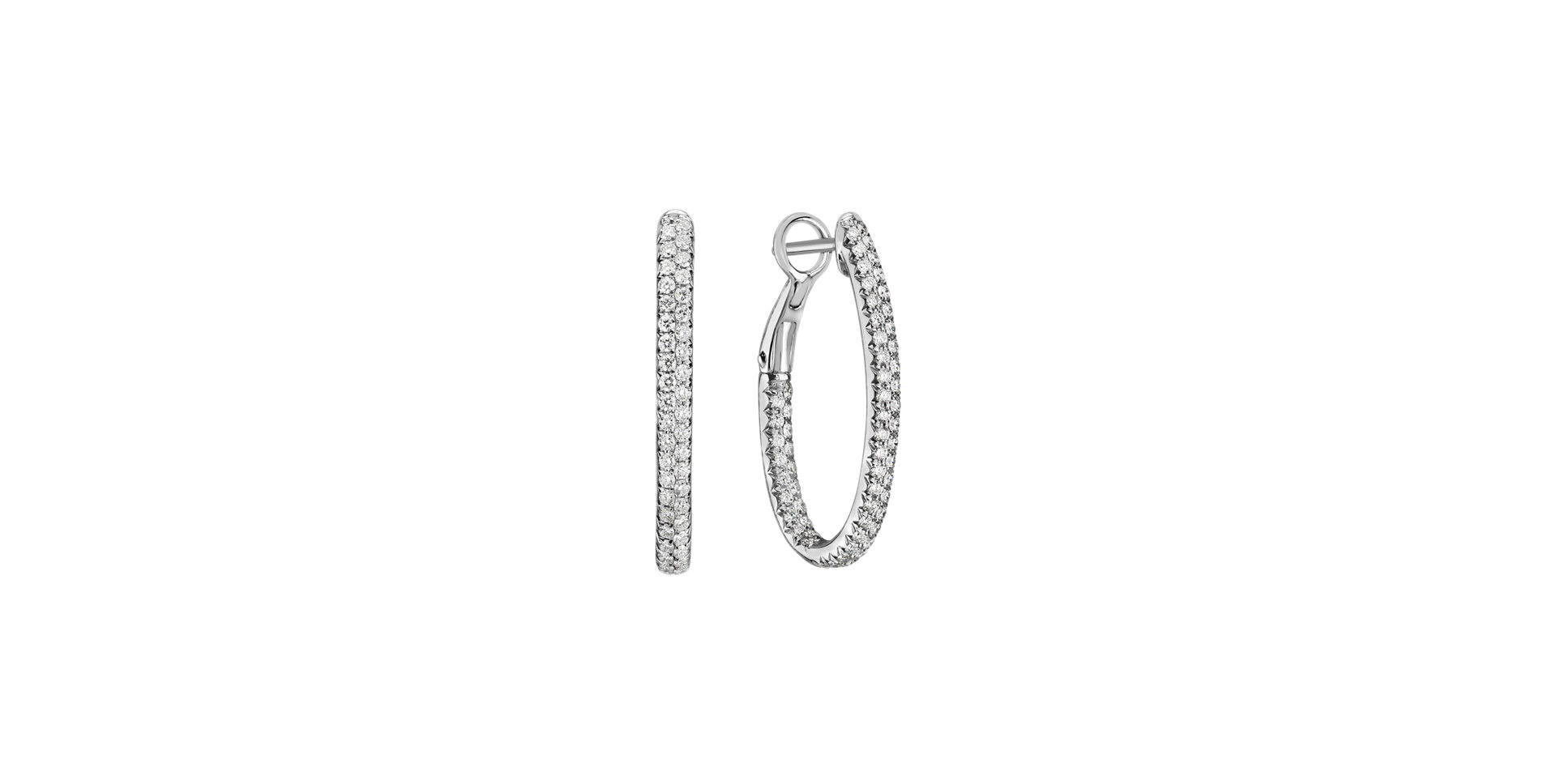 Náušnice s diamantmi Inferno Courier