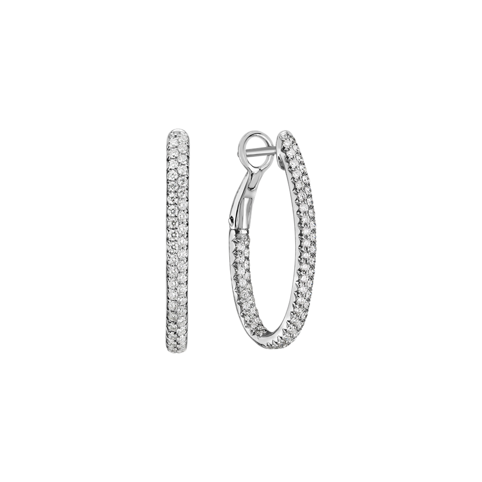 Náušnice s diamantmi Inferno Courier