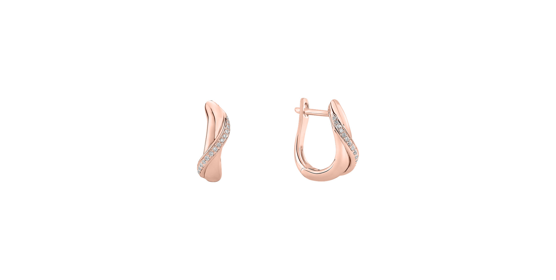 Náušnice s diamantmi Infinite Delight