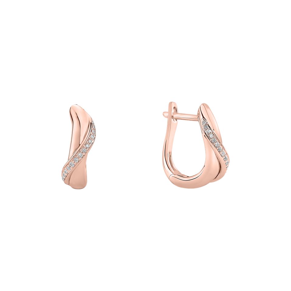 Náušnice s diamantmi Infinite Delight