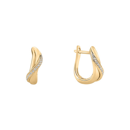 Náušnice s diamantmi Infinite Delight