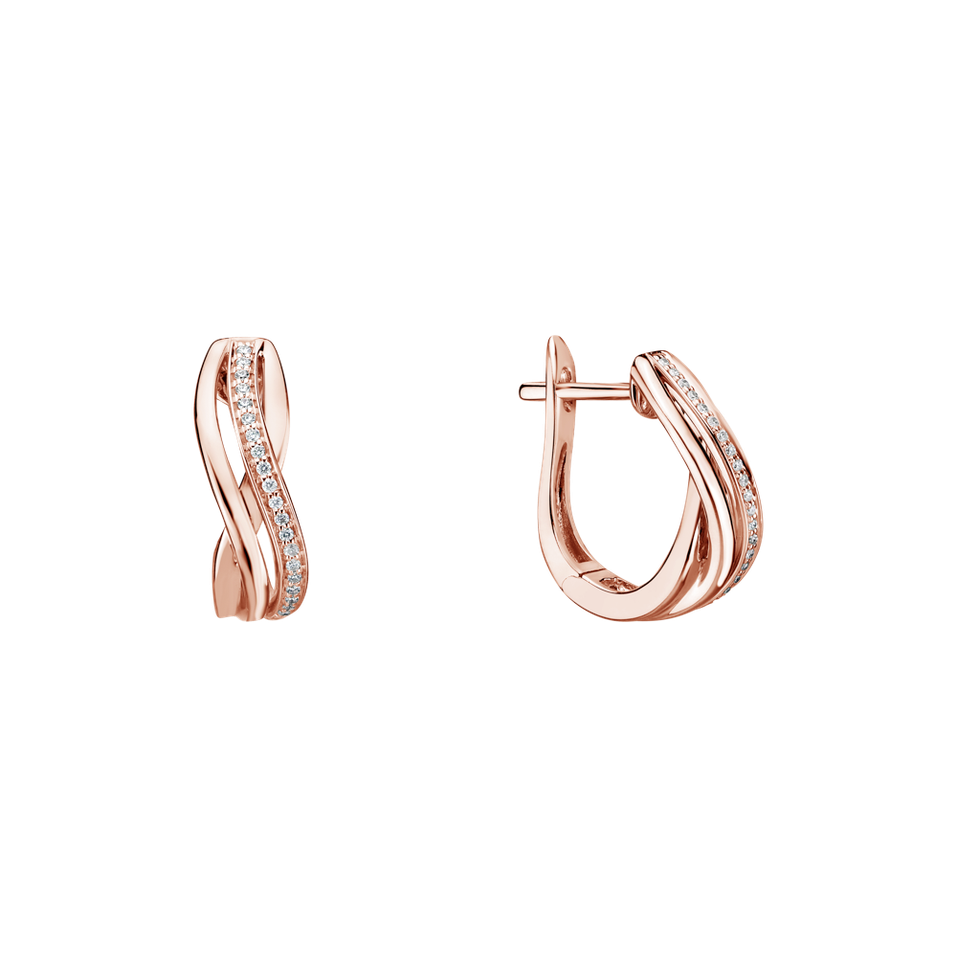 Náušnice s diamantmi Glorious Secret