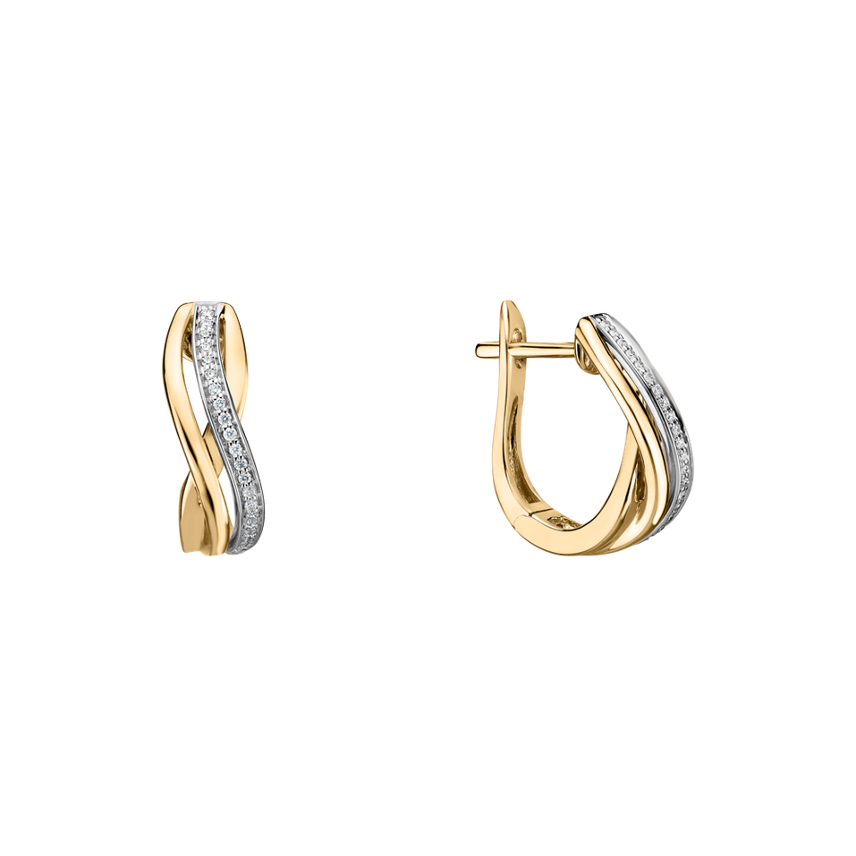 Náušnice s diamantmi Glorious Secret