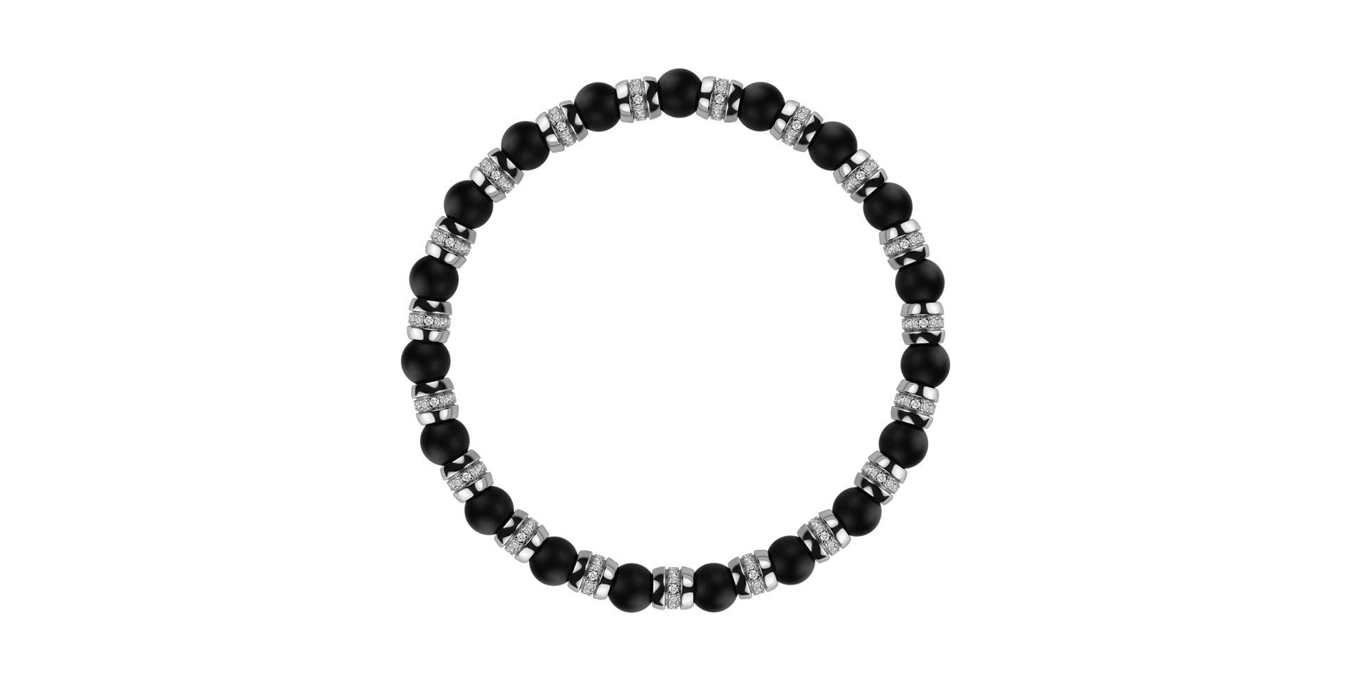 Náramok s diamantmi a achátmi Essential Shine