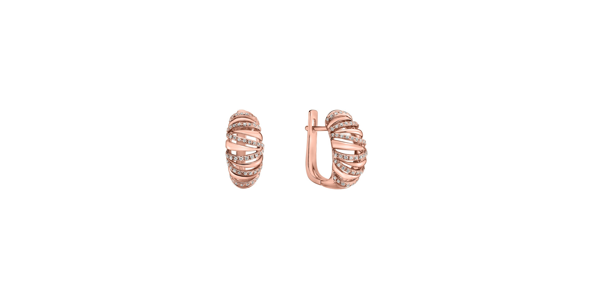 Náušnice s diamantmi Opulent Gem