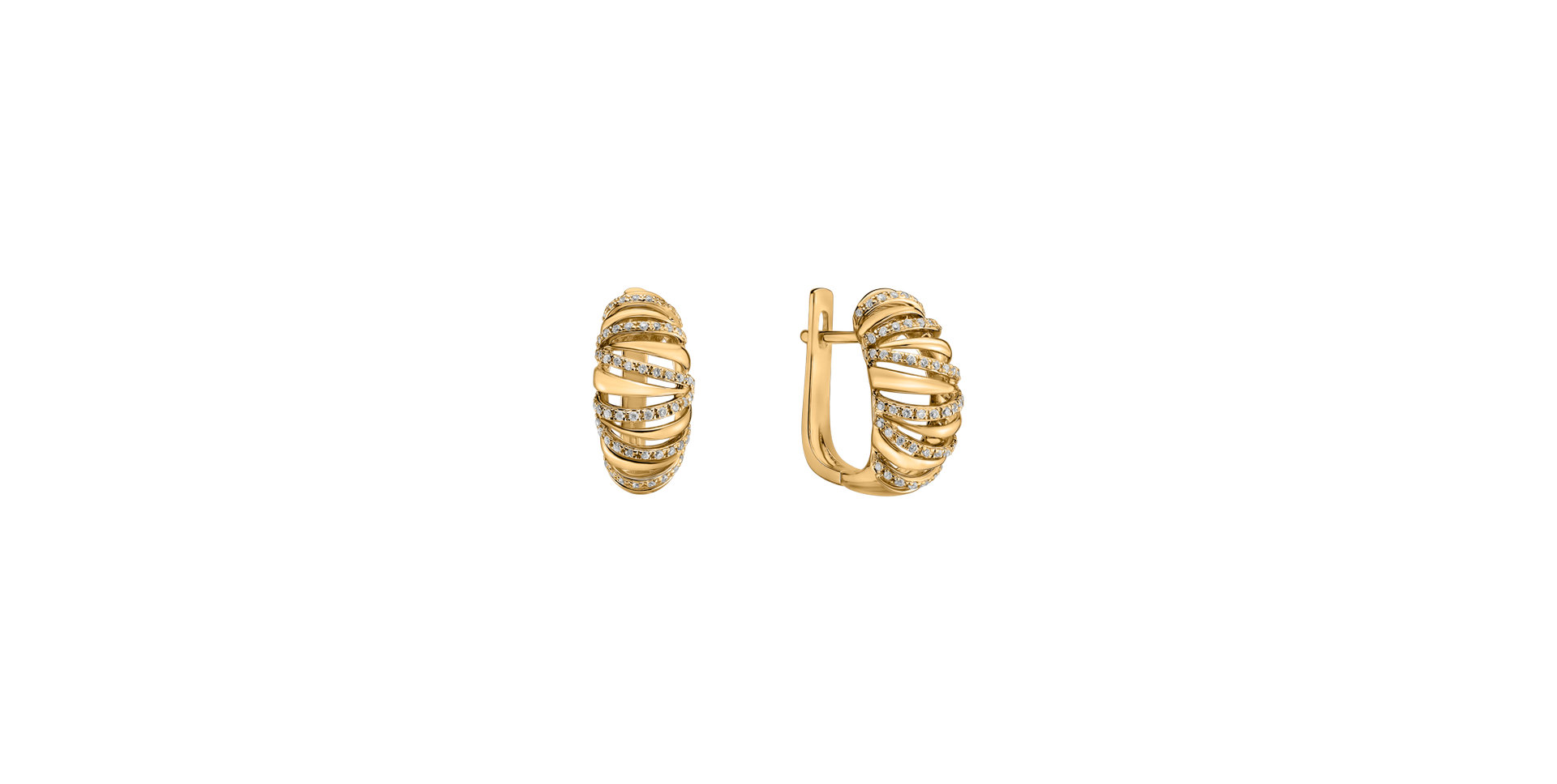 Náušnice s diamantmi Opulent Gem