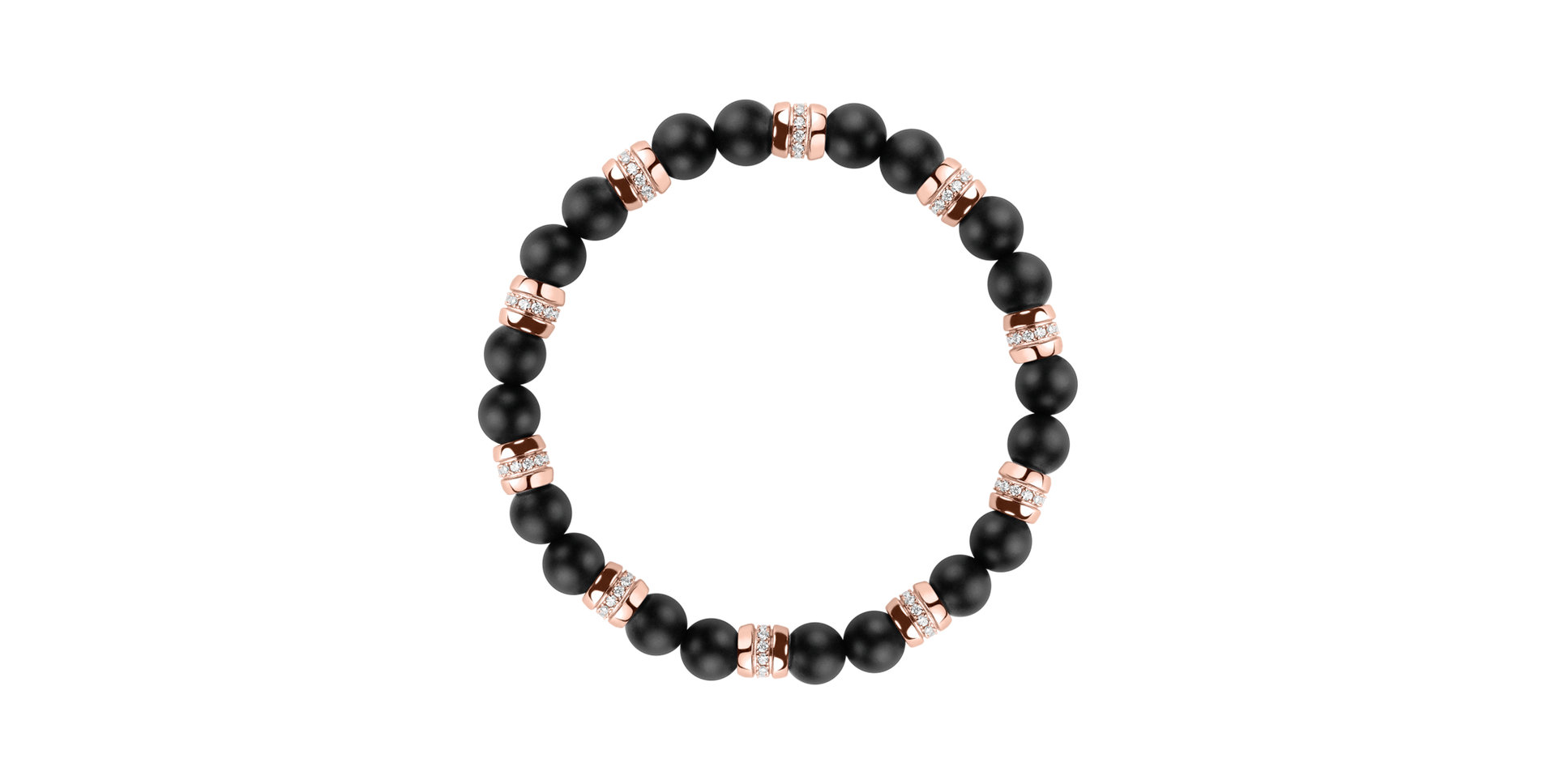 Náramok s diamantmi a achátmi Moonlight Jewel